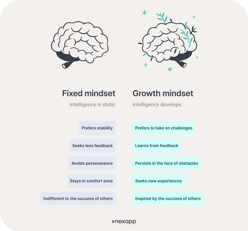  fixed mindset vs growth mindset