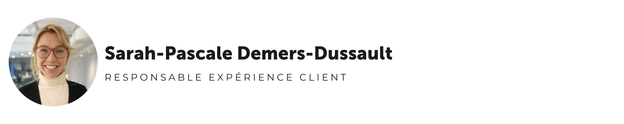 Sarah-Pascale Demers-Dussault, responsable expérience client chez Nexapp