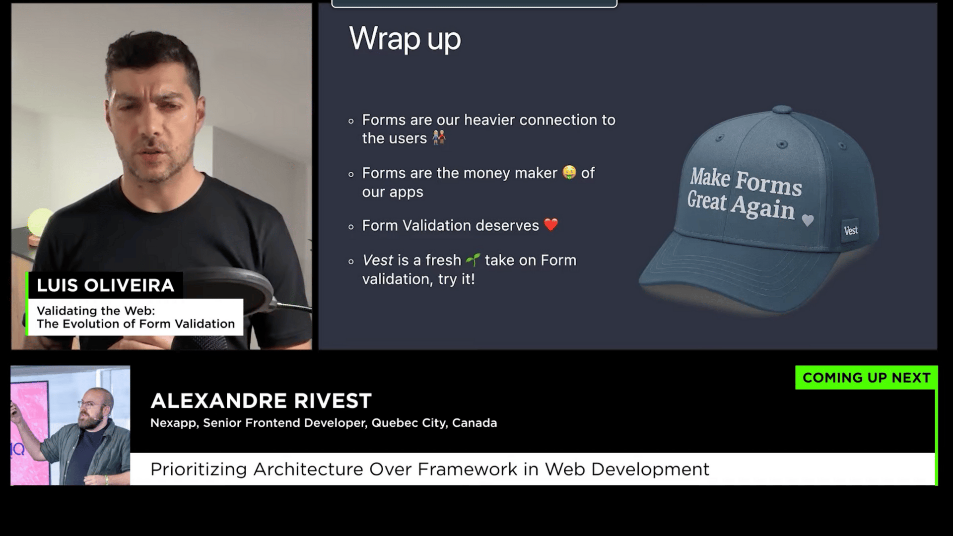 Prochaine conférence : Prioritizing Architecture Over Framework in Web Development par Alexandre Rivest